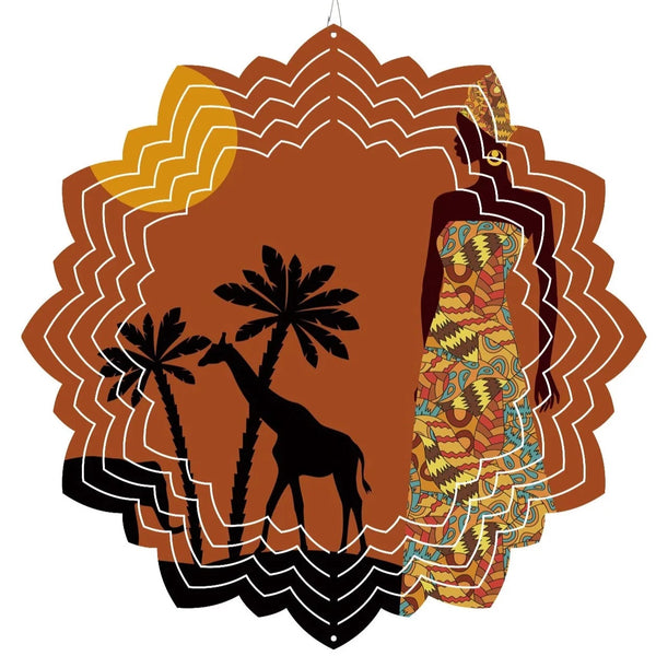 African Art Wind Spinner-ToShay.org