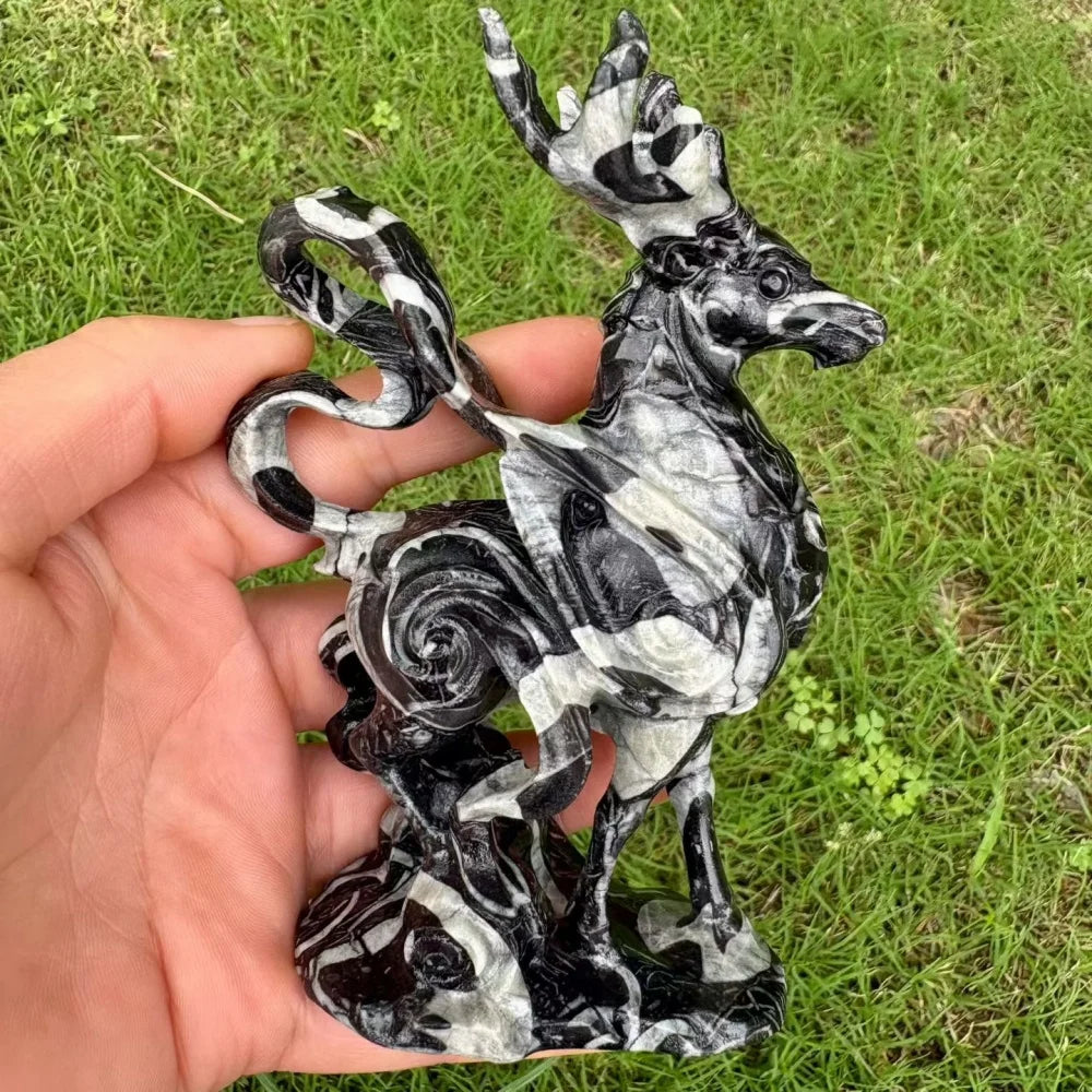 Black White Shell Stone Deer-ToShay.org