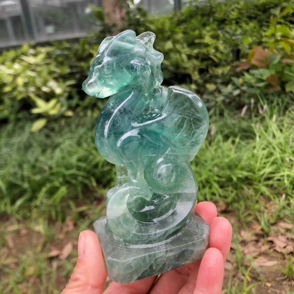 Green Fluorite Dragon-ToShay.org