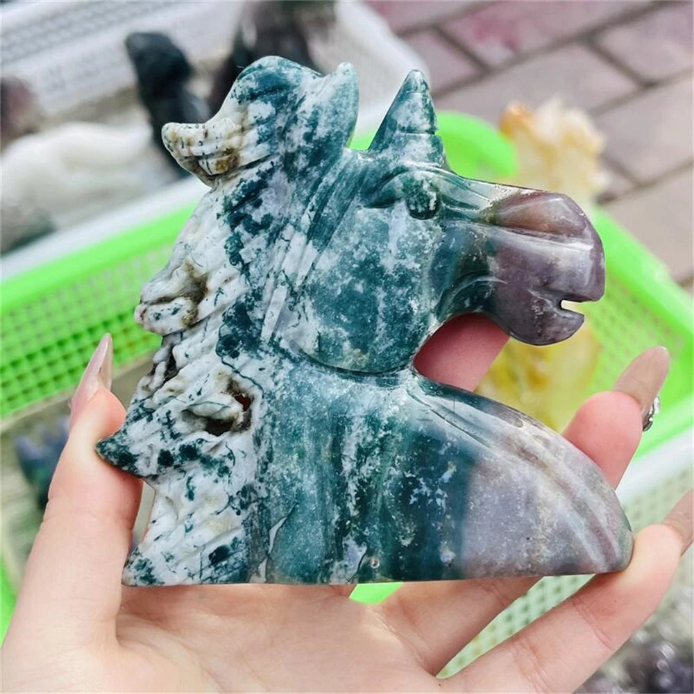 Ocean Jasper Unicorn Head-ToShay.org