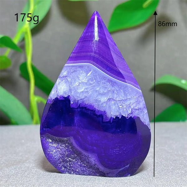 Violet Striped Agate Flame-ToShay.org