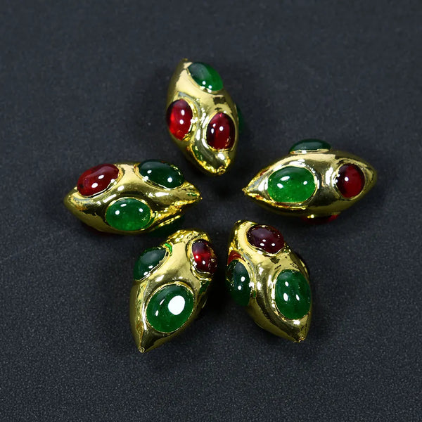 Gold Bezel Beads-ToShay.org