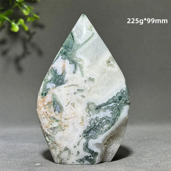 Green Aquatic Agate Torch-ToShay.org