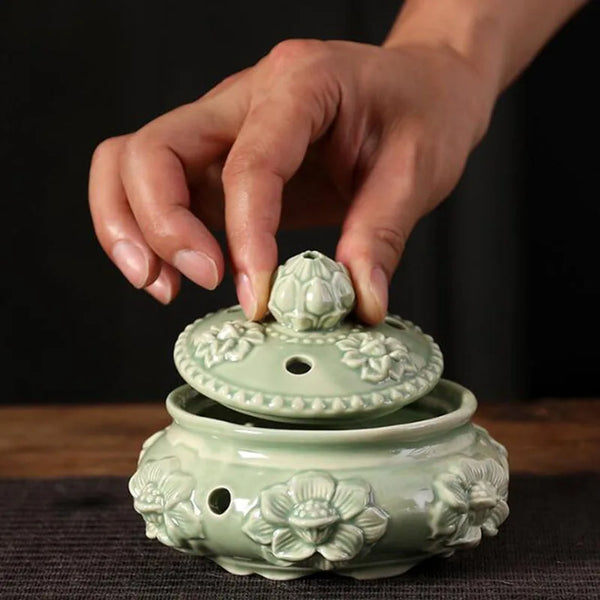 Lotus Coil Incense Holder-ToShay.org