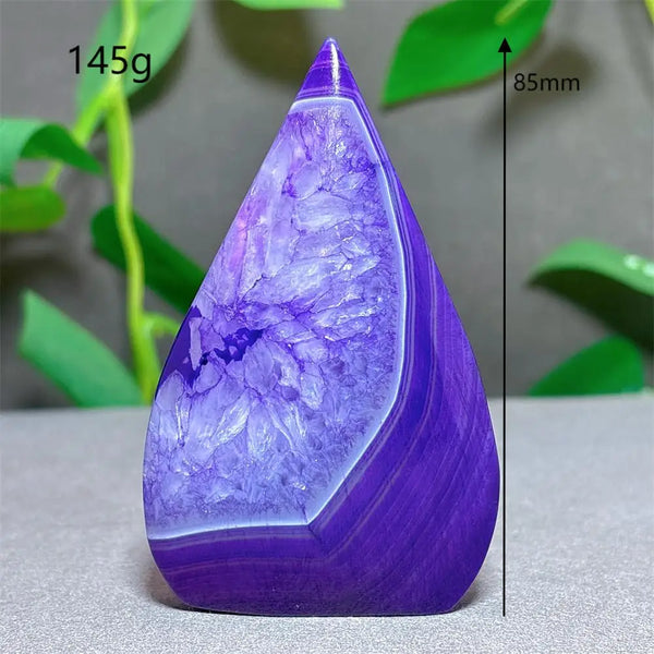 Violet Striped Agate Flame-ToShay.org