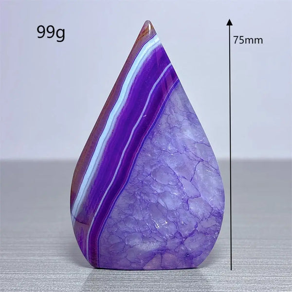 Violet Agate Torch-ToShay.org