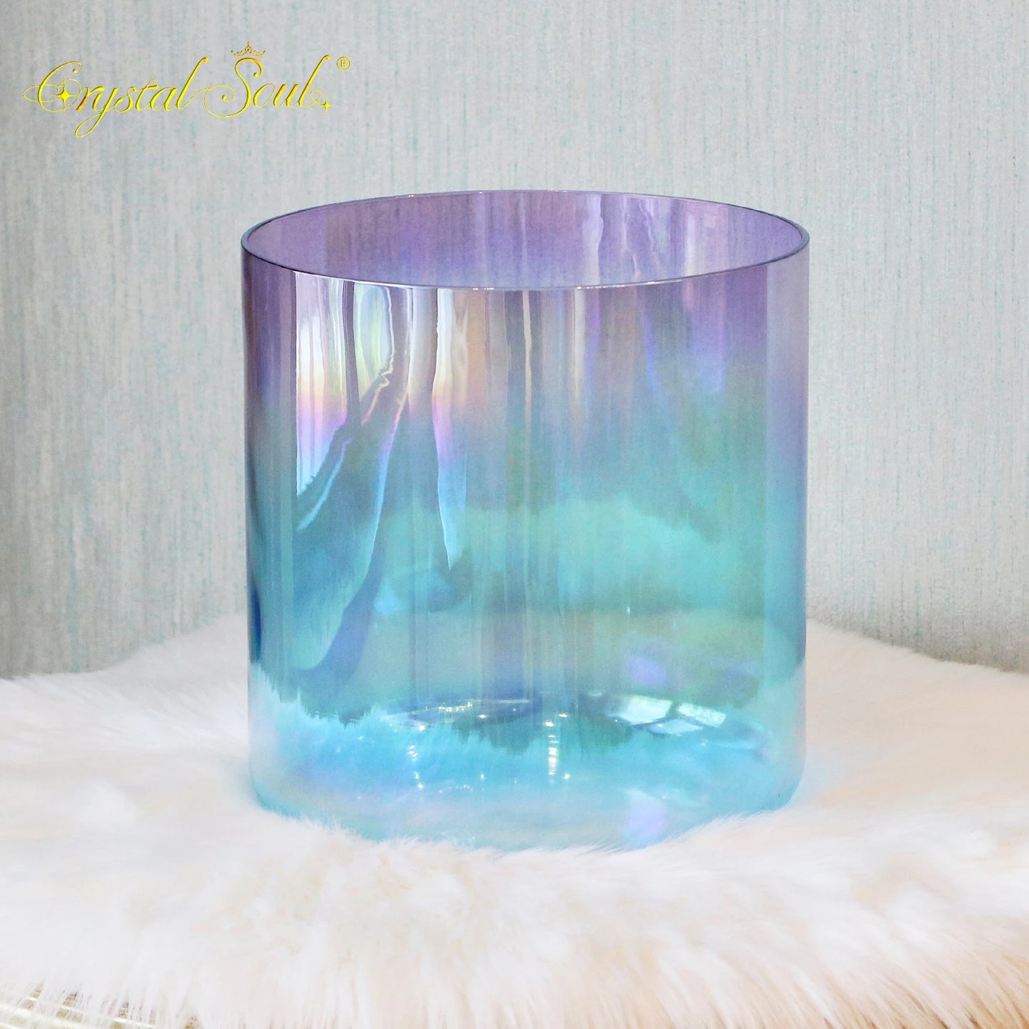 Blue Purple Crystal Singing Bowl-ToShay.org