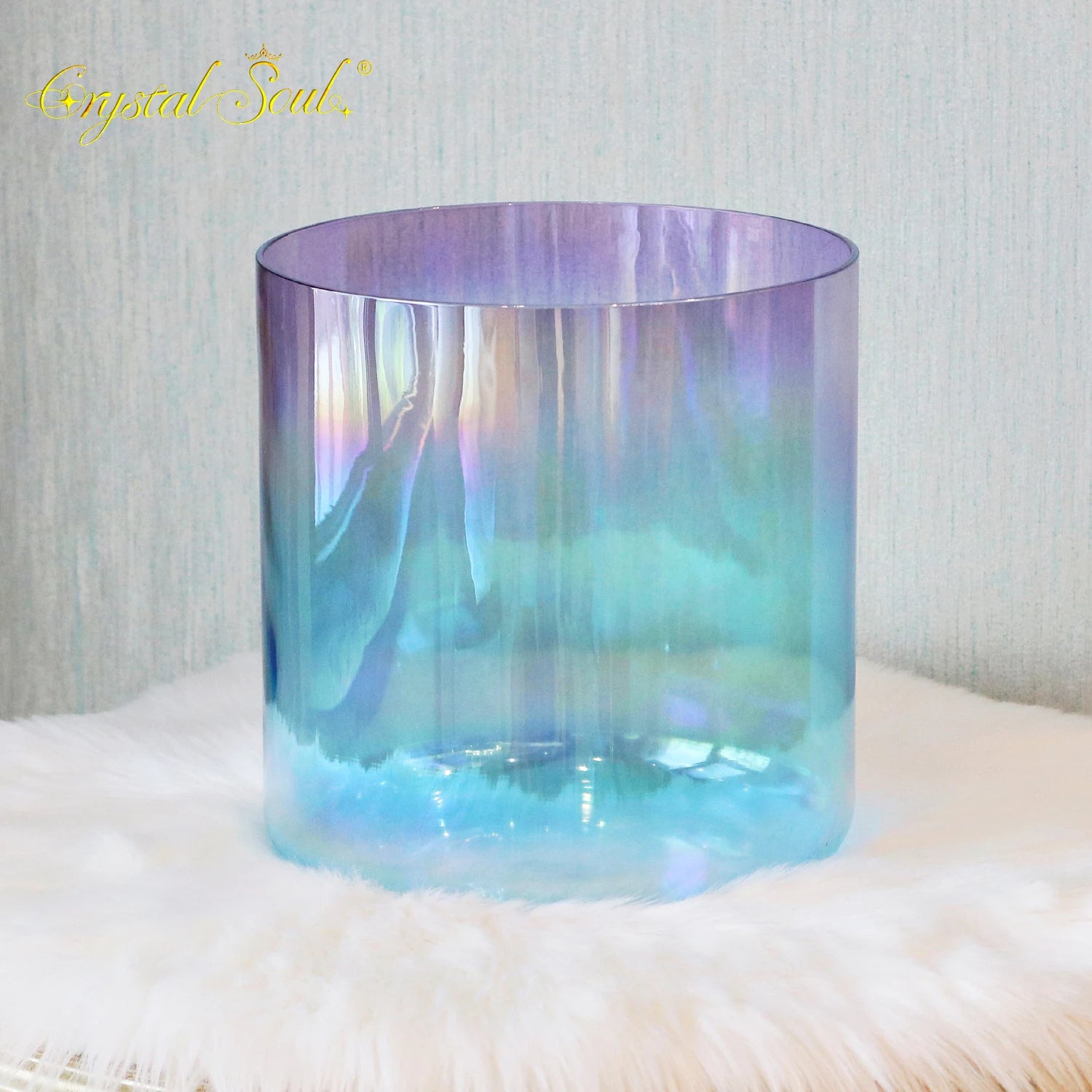 Blue Purple Crystal Singing Bowl-ToShay.org
