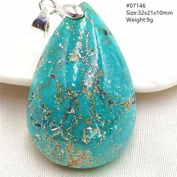Blue Turquoise Pendant-ToShay.org