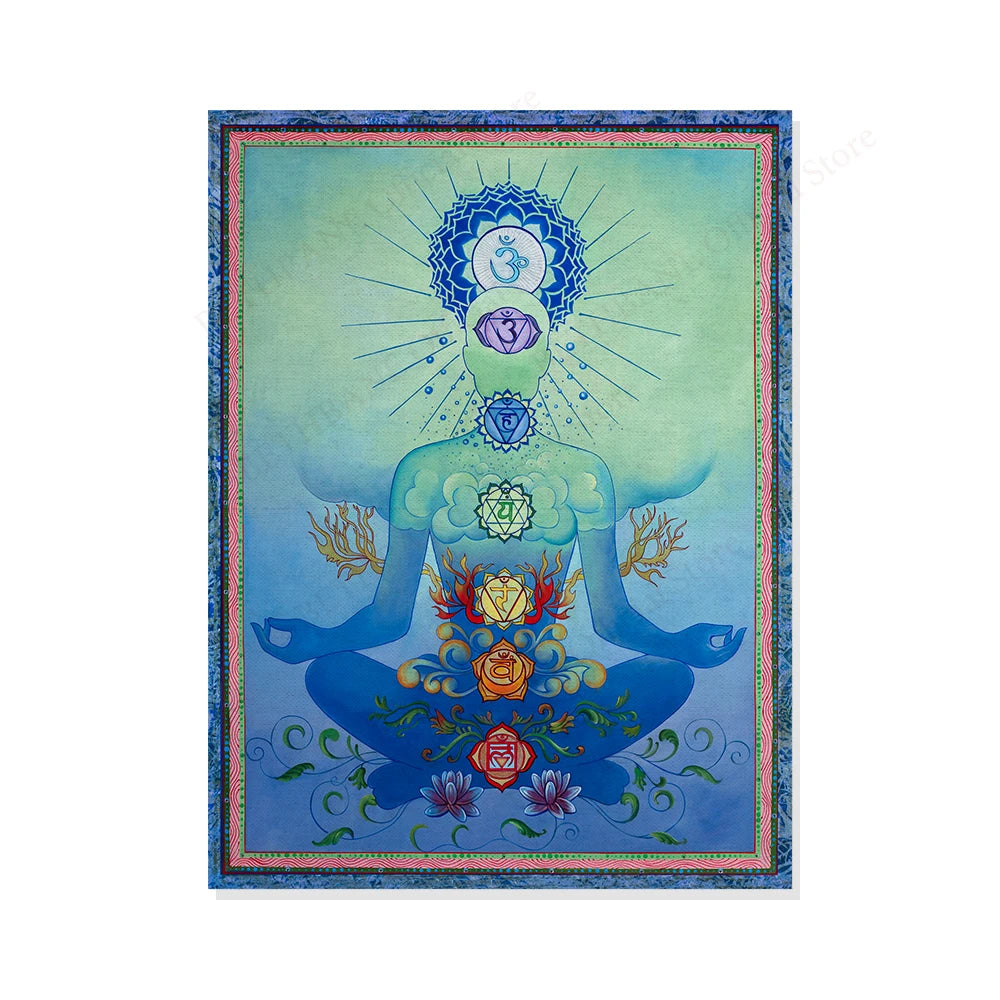 Chakra Meditation Tapestry-ToShay.org