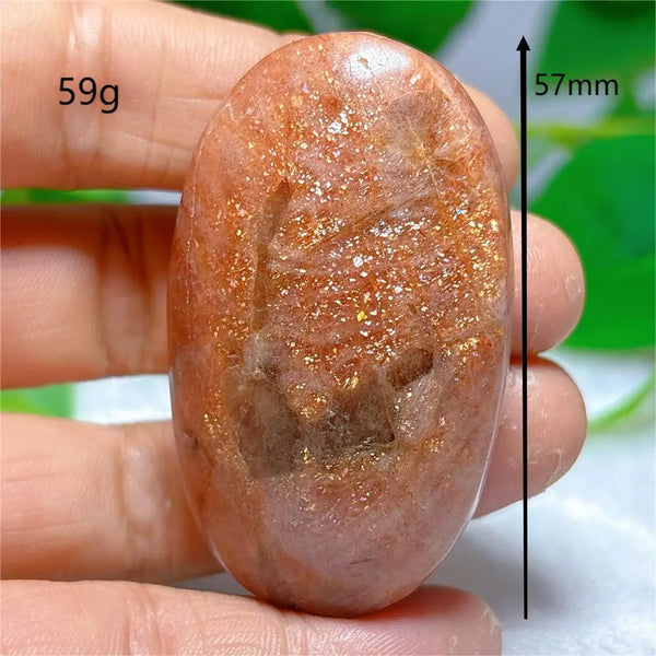 Gold Sunstone Palm Stone-ToShay.org