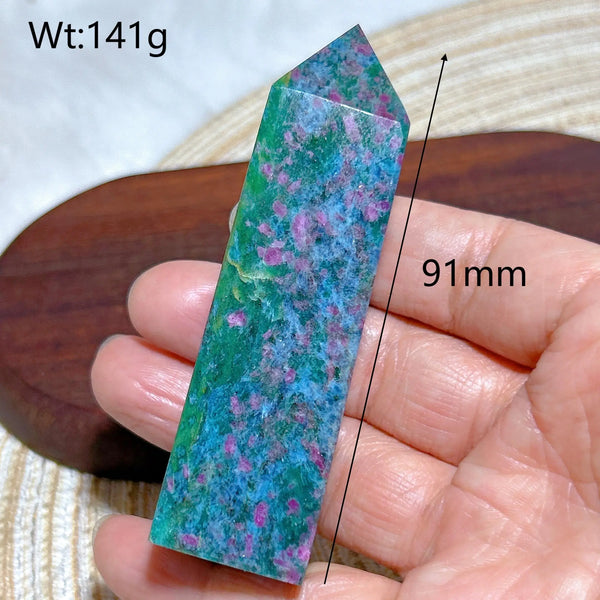 Green Ruby Kyanite Tower-ToShay.org