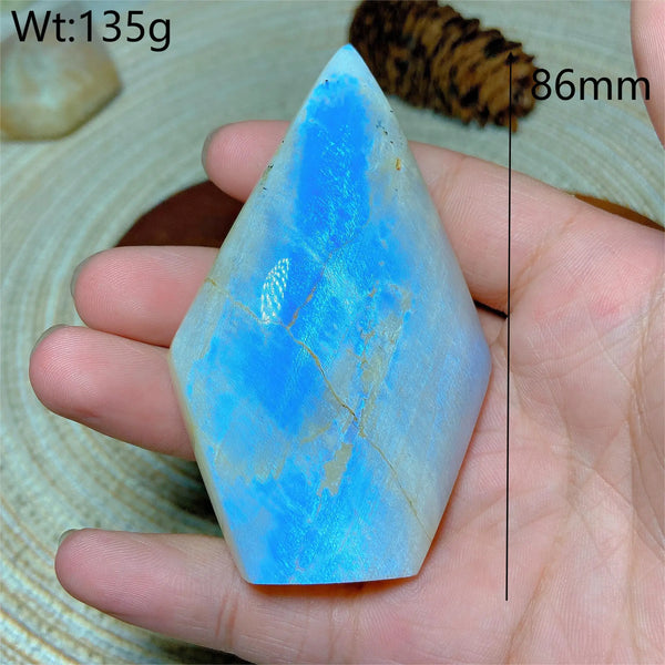 Blue Flash Moonstone Diamond-ToShay.org