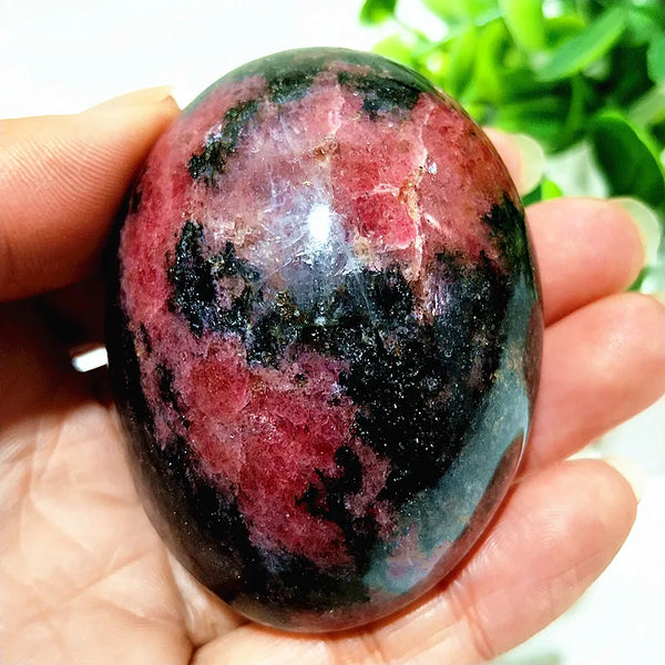 Pink Rosestone Palm Stone-ToShay.org