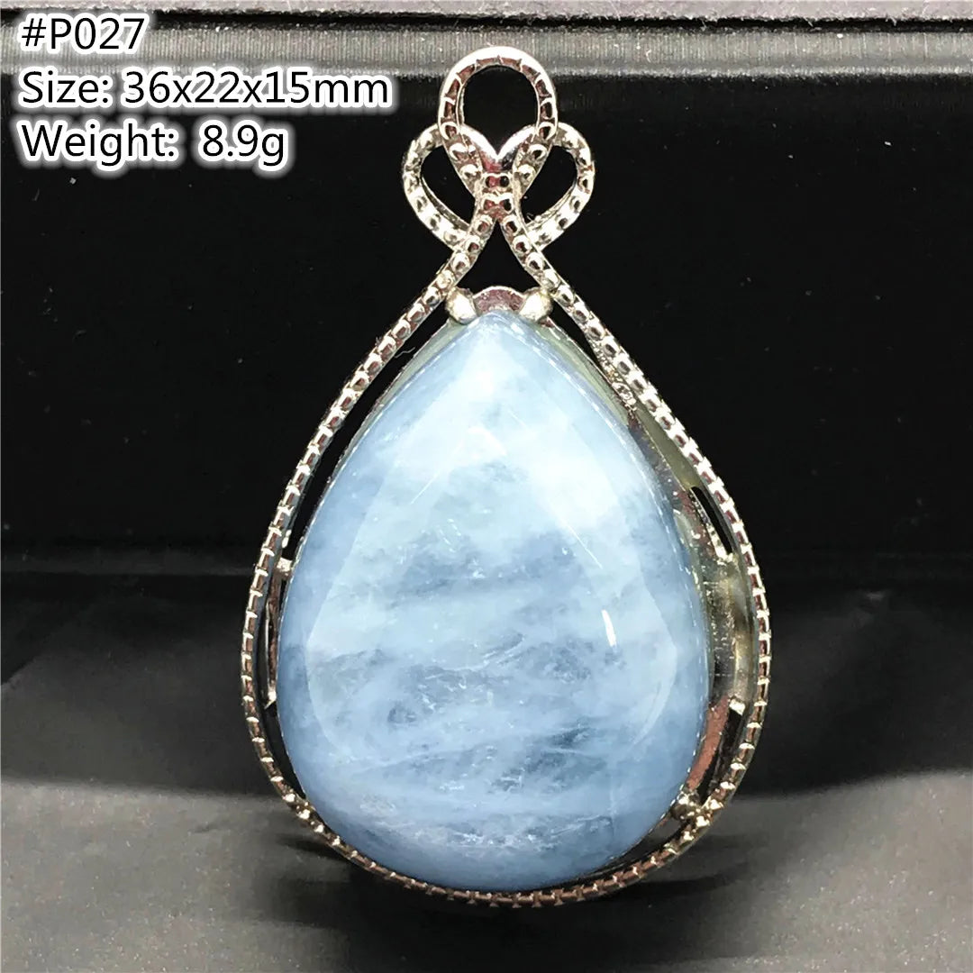 Blue Aquamarine Pendent-ToShay.org