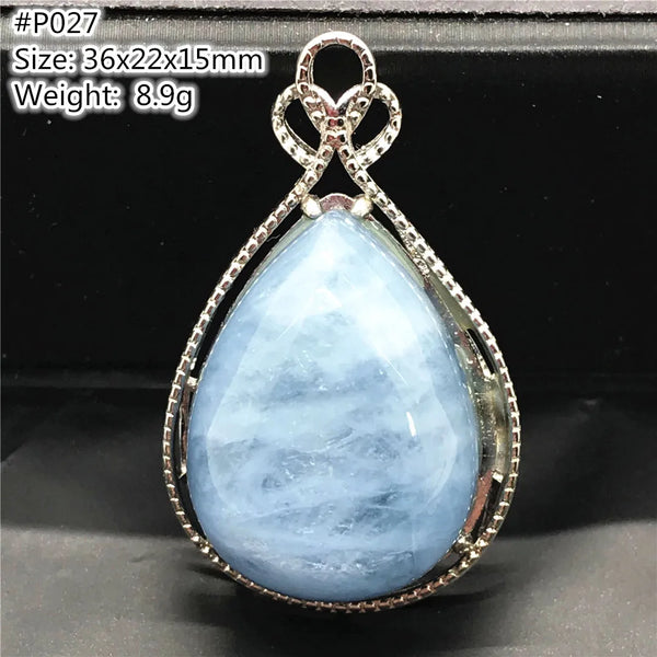 Blue Aquamarine Pendent-ToShay.org
