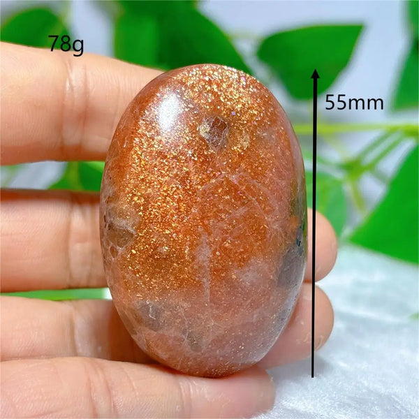 Gold Sunstone Palm Stone-ToShay.org