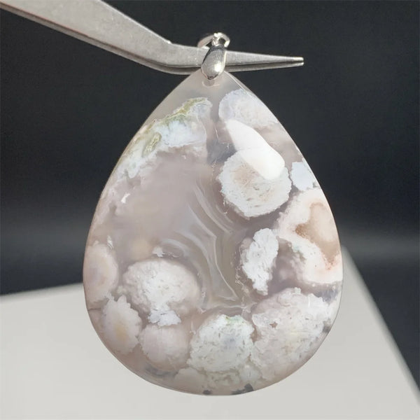 Pink Sakura Agate Pendants-ToShay.org