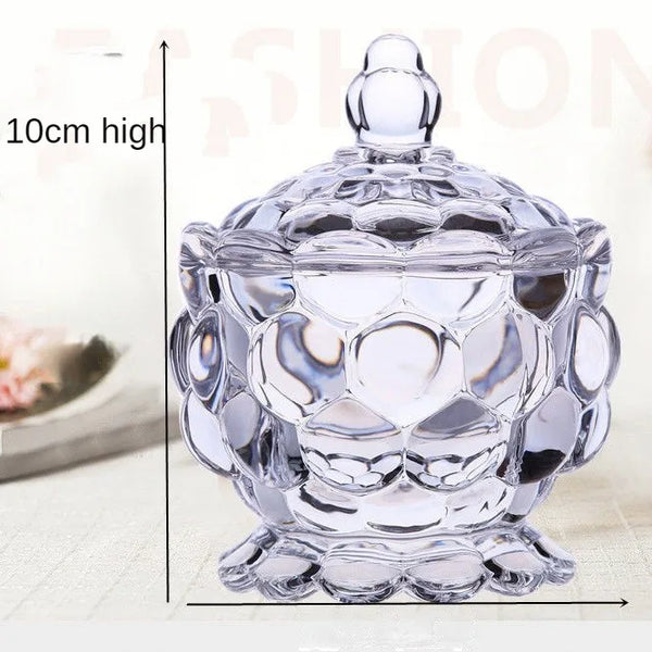 Crystal Glass Candy Jar-ToShay.org
