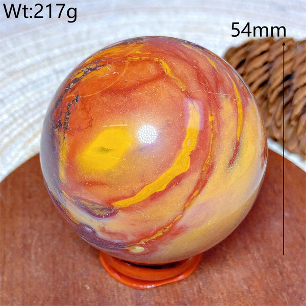 Yellow Mookaite Ball-ToShay.org