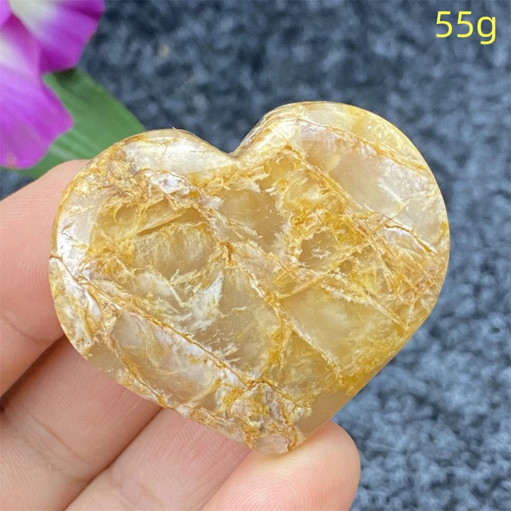 Yellow Ghost Crystal Heart-ToShay.org