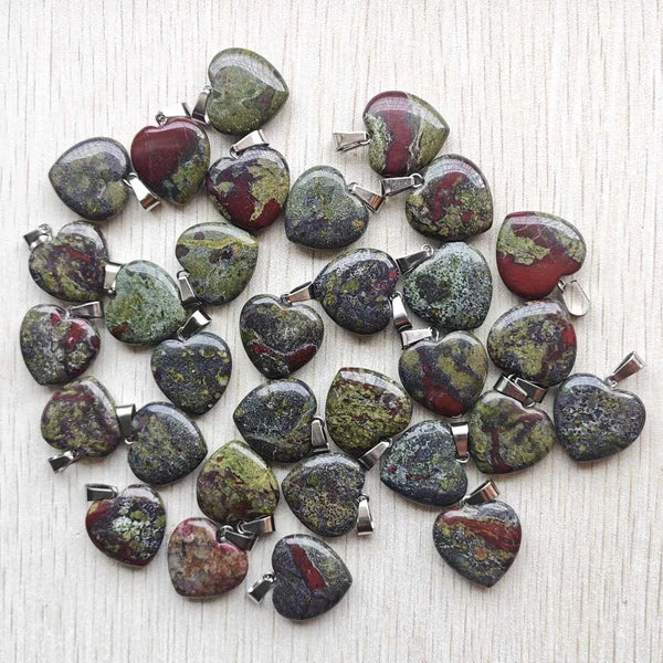 Mixed Crystal Heart Pendants-ToShay.org