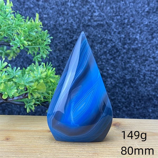 Blue Agate Torch-ToShay.org