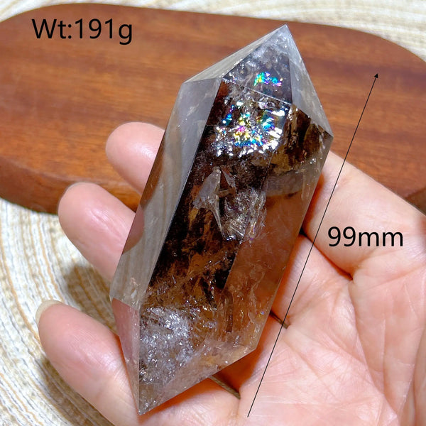 Smokey Rainbow Quartz Point-ToShay.org