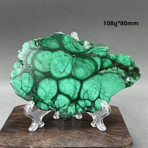 Green Malachite Raw Slice-ToShay.org