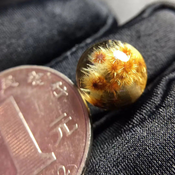 Gold Rutilated Quartz Pendant-ToShay.org