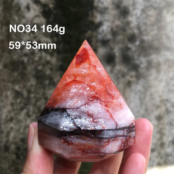 Red Fire Rainbow Quartz Diamond-ToShay.org