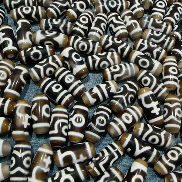 Tibetan Agate Eye Dzi Beads-ToShay.org