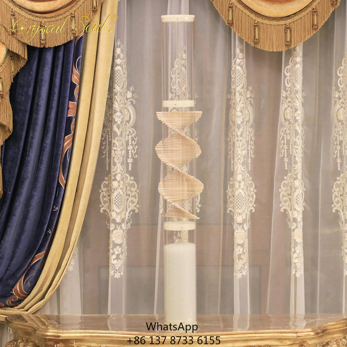 Clear Crystal Rain Stick-ToShay.org