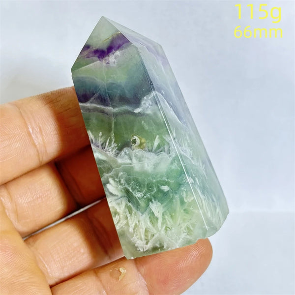 Rainbow Fluorite Crystal Point-ToShay.org