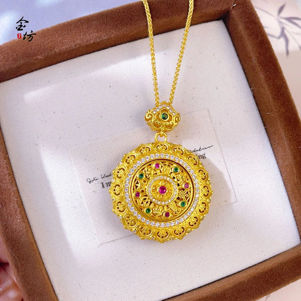 Gold Compass Pendant-ToShay.org