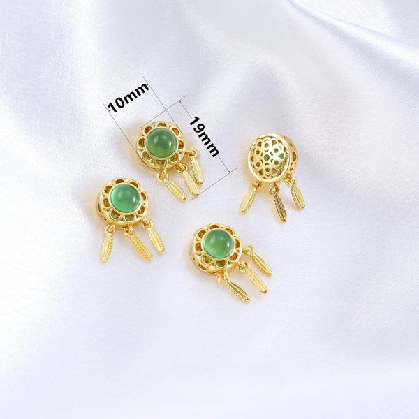 Gold Chrysoprase Bead-ToShay.org