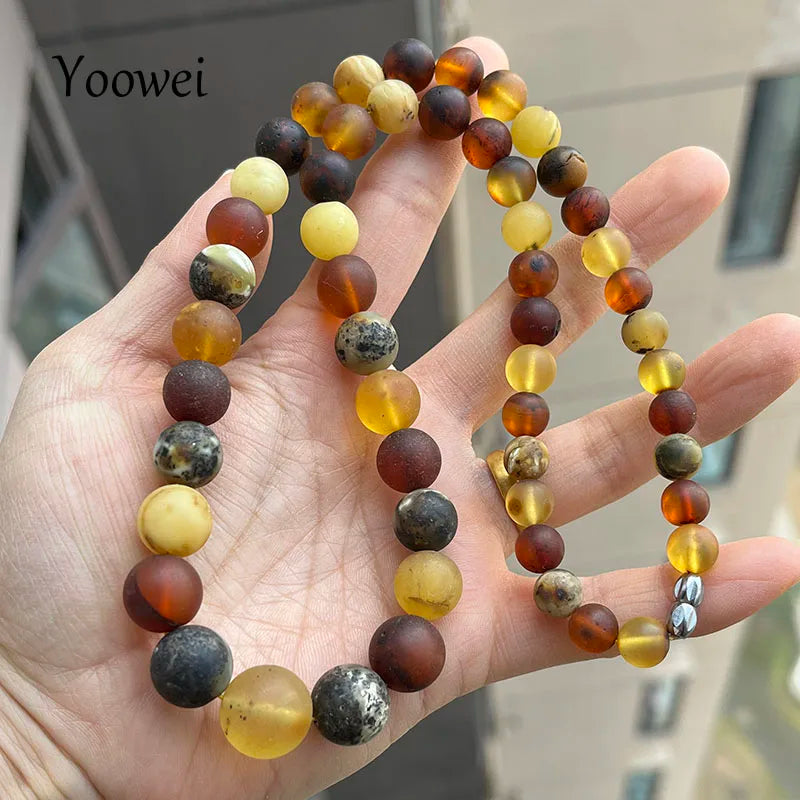 Yellow Amber Necklace-ToShay.org