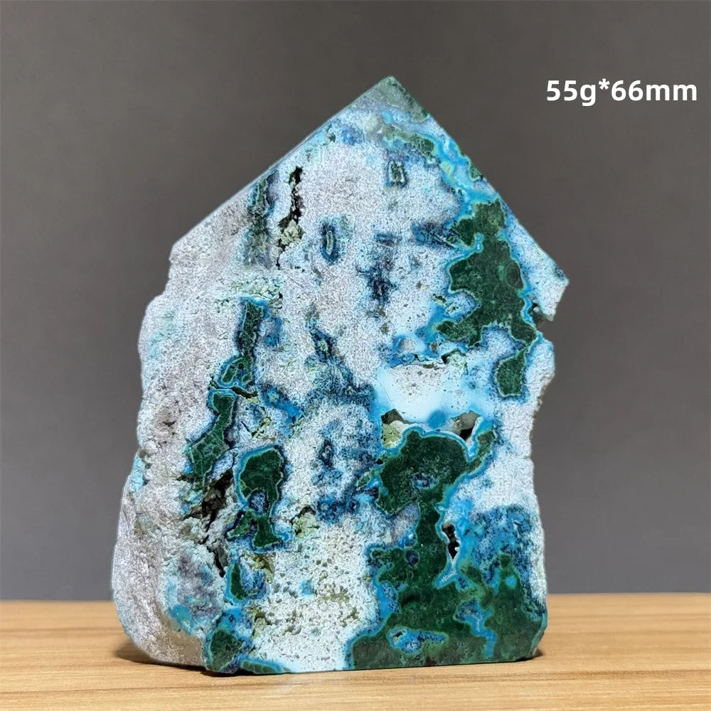 Blue Green Chrysocolla Tower-ToShay.org