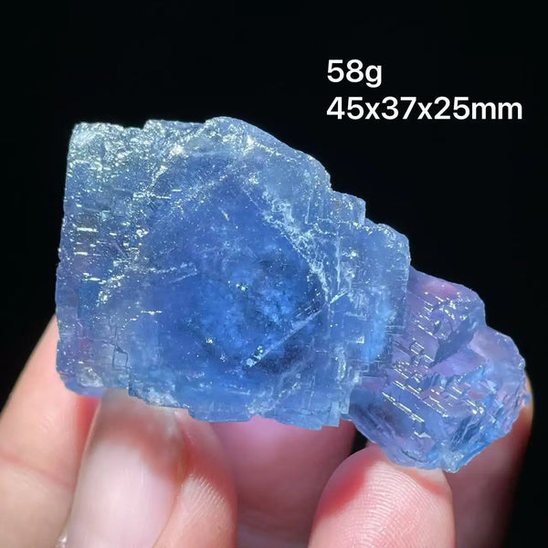 Blue Fluorite Pyrite Cluster-ToShay.org