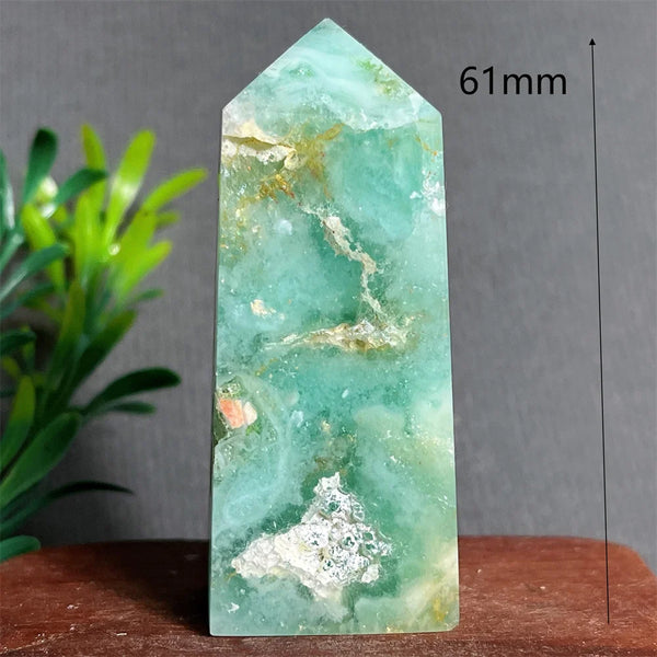 Green Jade Crystal Tower-ToShay.org