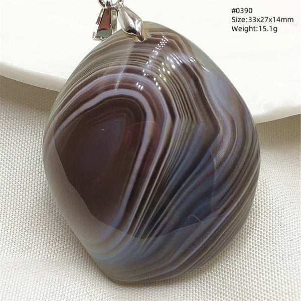 Grey Lace Agate Pendant-ToShay.org