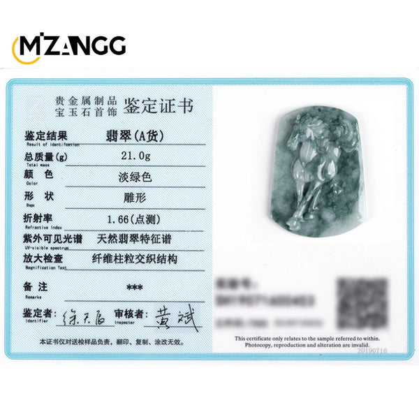 Green Jadeite Horse Pendant-ToShay.org