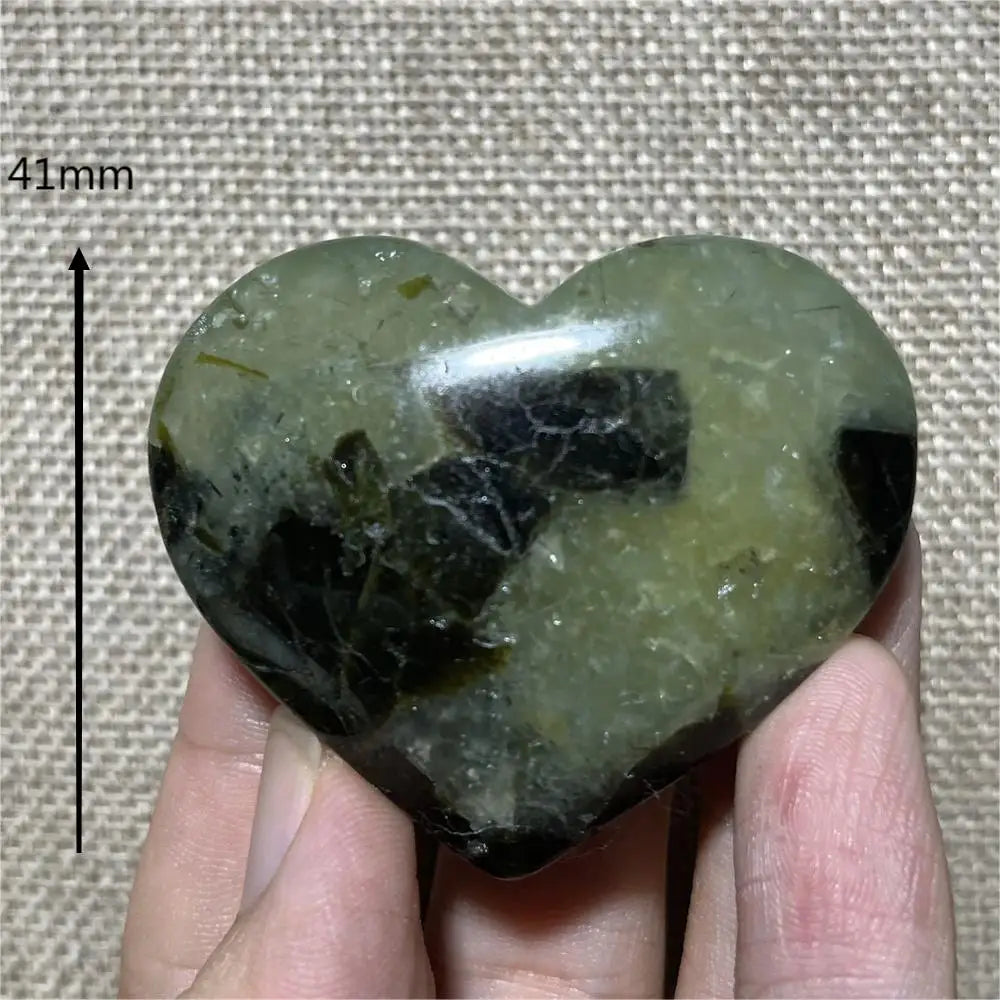 Green Grape Prehnite Hearts-ToShay.org