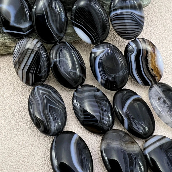 Black Lace Agate Beads-ToShay.org