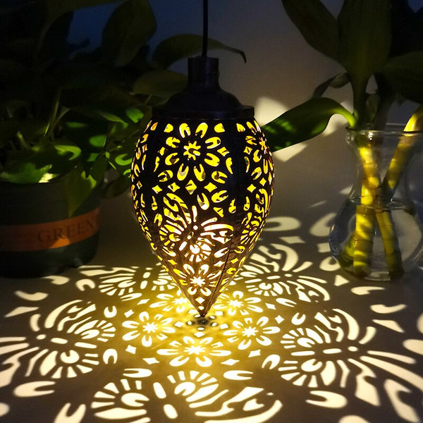 Moroccan Hanging Solar Lantern-ToShay.org