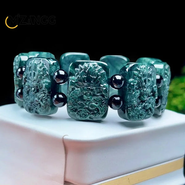 Green Jade Dragon Bracelet-ToShay.org