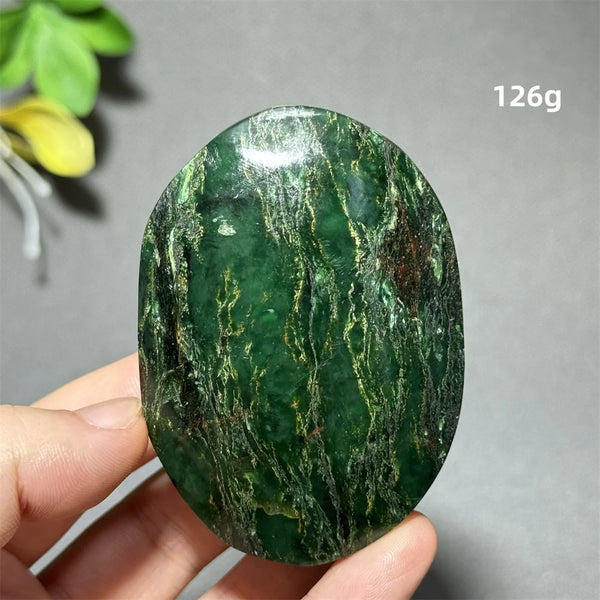 Green Emerald Quartz Palm Stone-ToShay.org