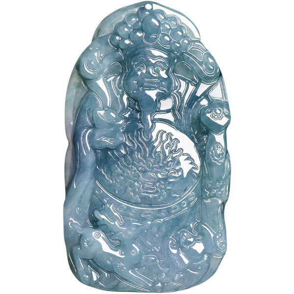 Blue Jade Wealth Pendant-ToShay.org