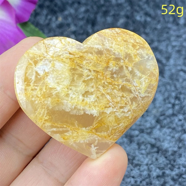 Yellow Ghost Crystal Heart-ToShay.org