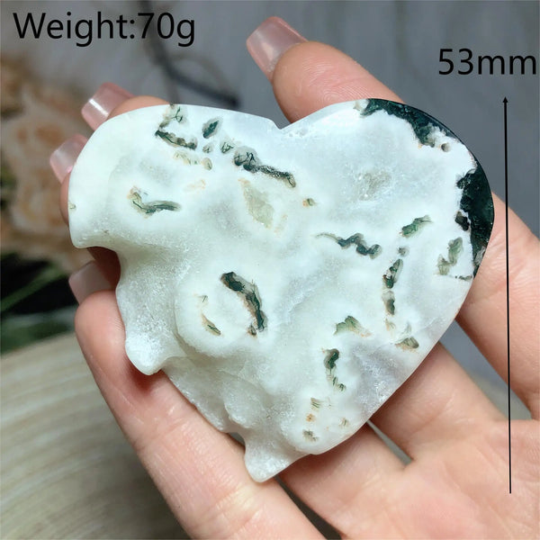 Green Moss Agate Heart-ToShay.org